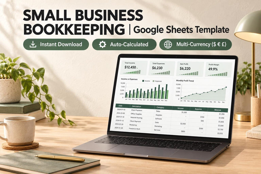 Small Business Bookkeeping Spreadsheet – preview 3
