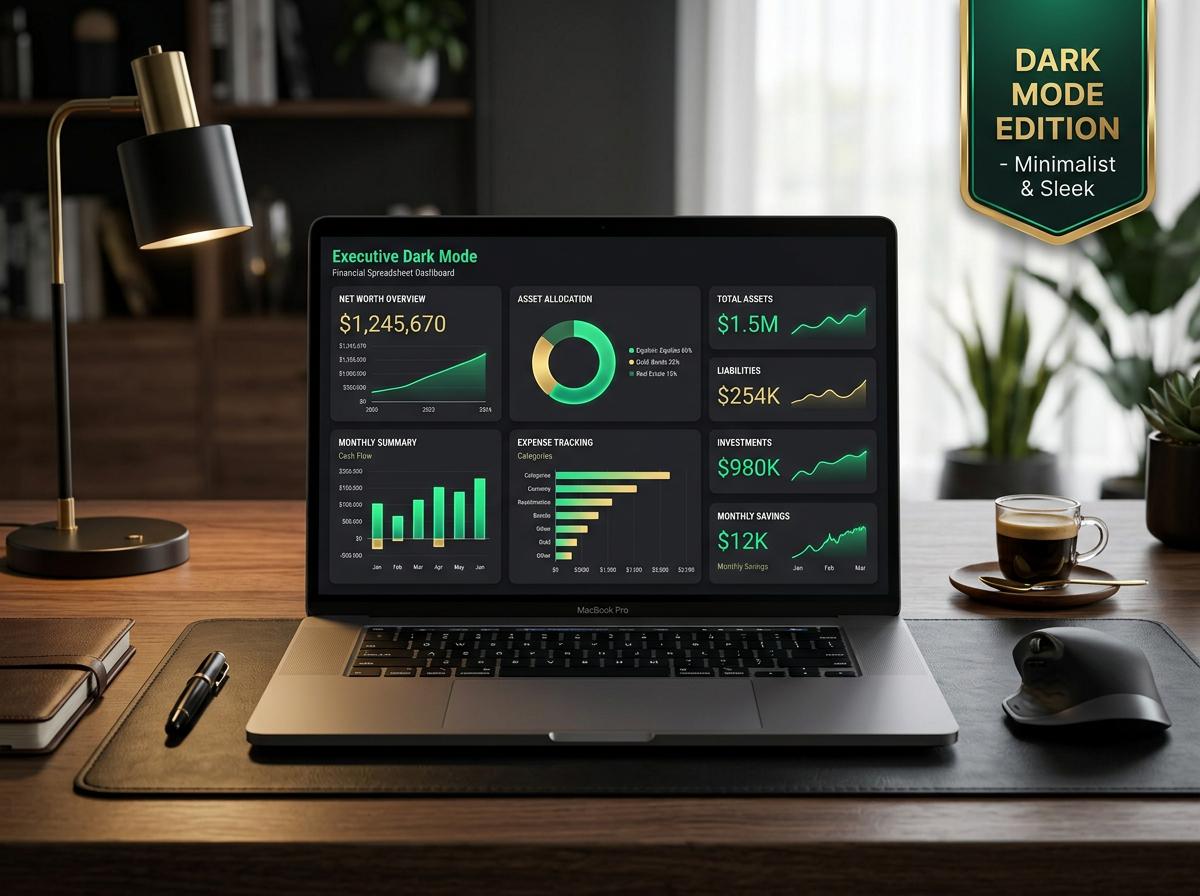 ADHD Budget Spreadsheet — Dark Mode – preview 3