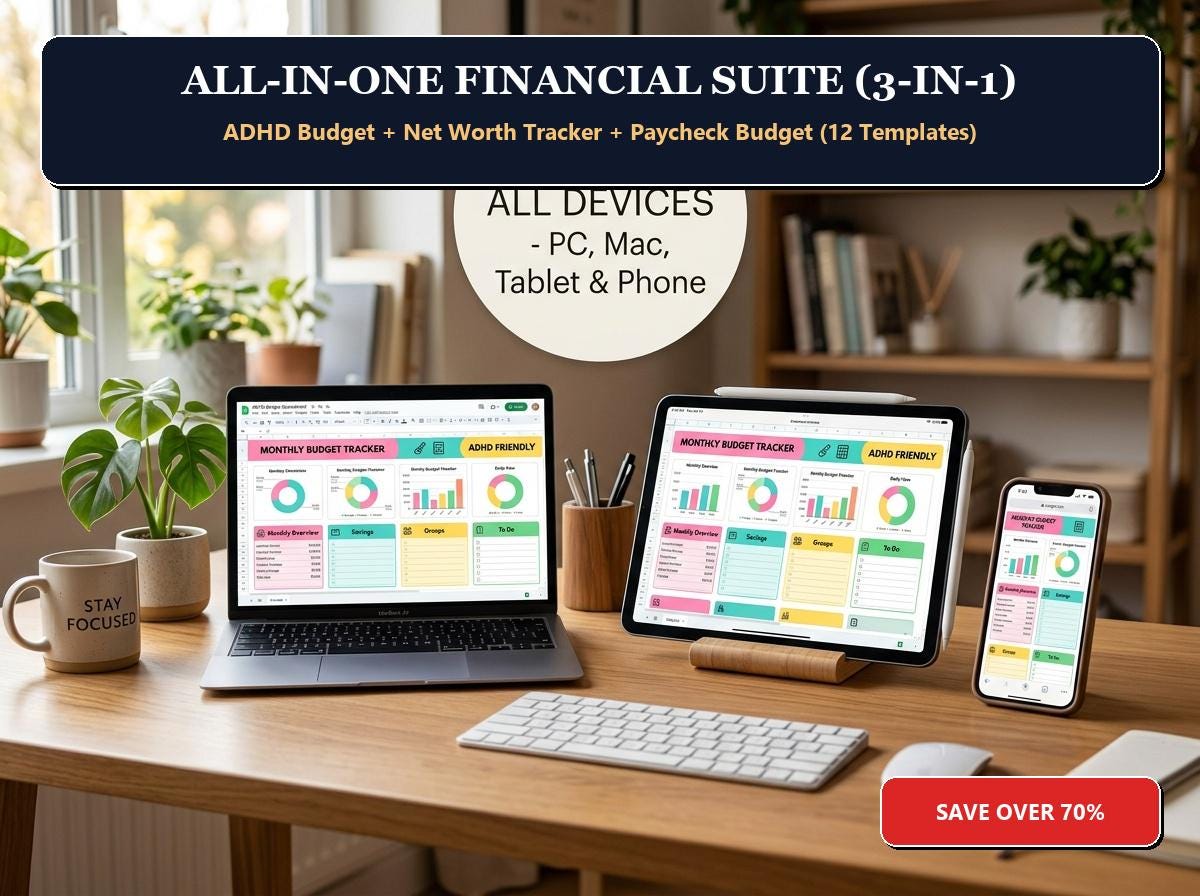 All-in-One Financial Spreadsheet Bundle (3 in 1)