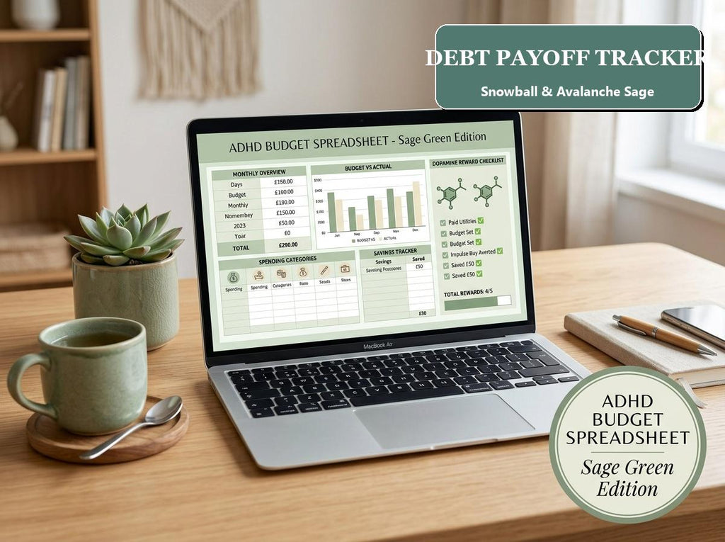 Debt Snowball & Avalanche Tracker — Neutral Linen – preview 2