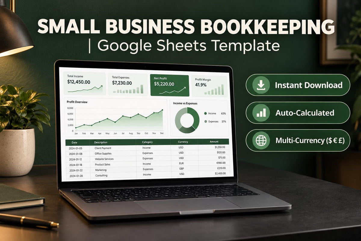 Small Business Bookkeeping Spreadsheet