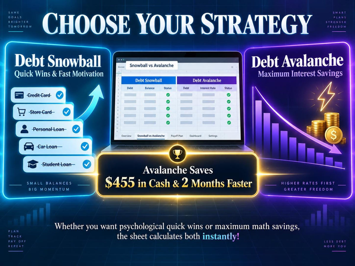 Ultimate Debt Payoff Tracker — Snowball & Avalanche – preview 2