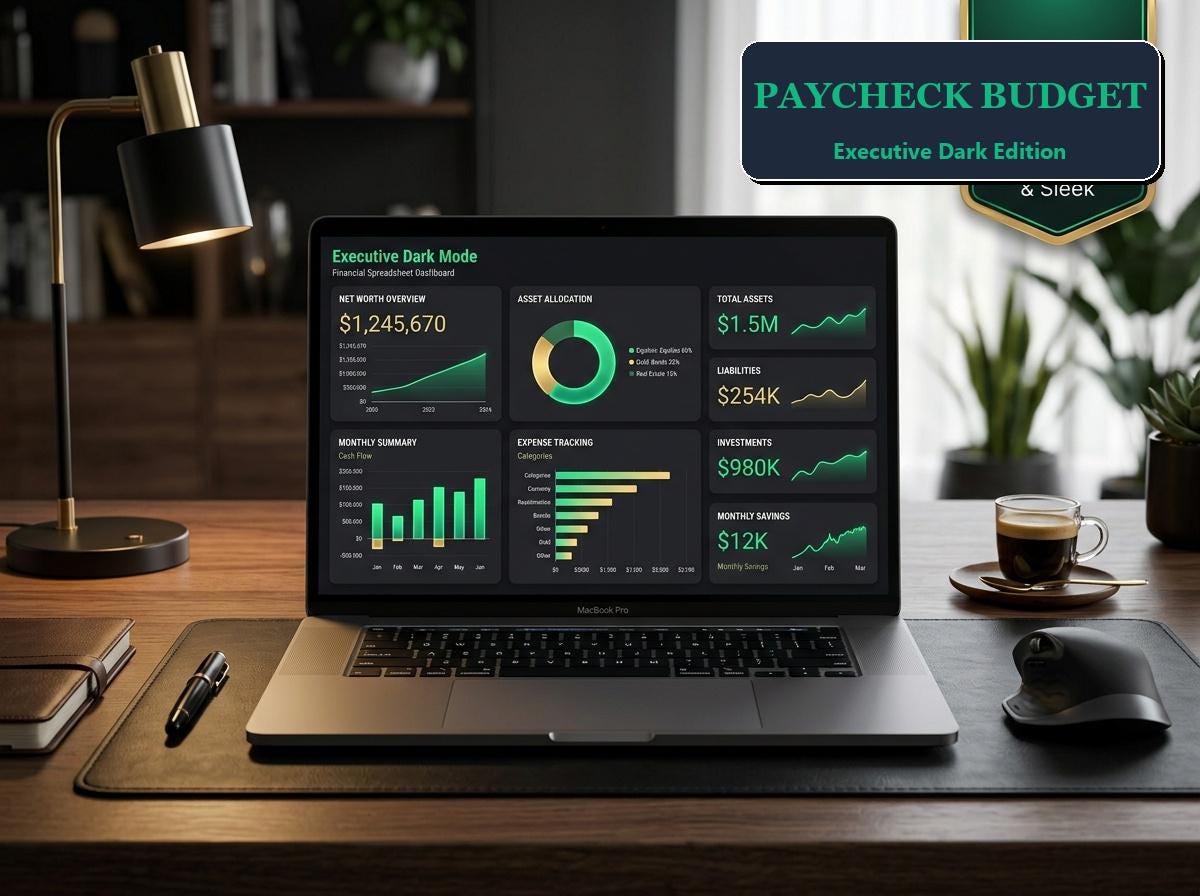 Bi-Weekly Paycheck Budget Spreadsheet — Neutral Linen – preview 4