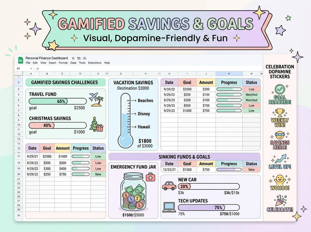 Debt Snowball & Avalanche Tracker — Pastel Retro – preview 8
