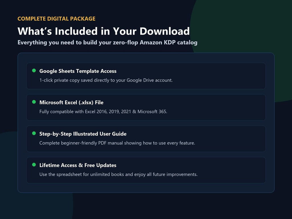 KDP Niche Research Tracker for Amazon Self Publishing – preview 7