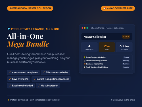 All-in-One Life Planner Bundle 4 in 1